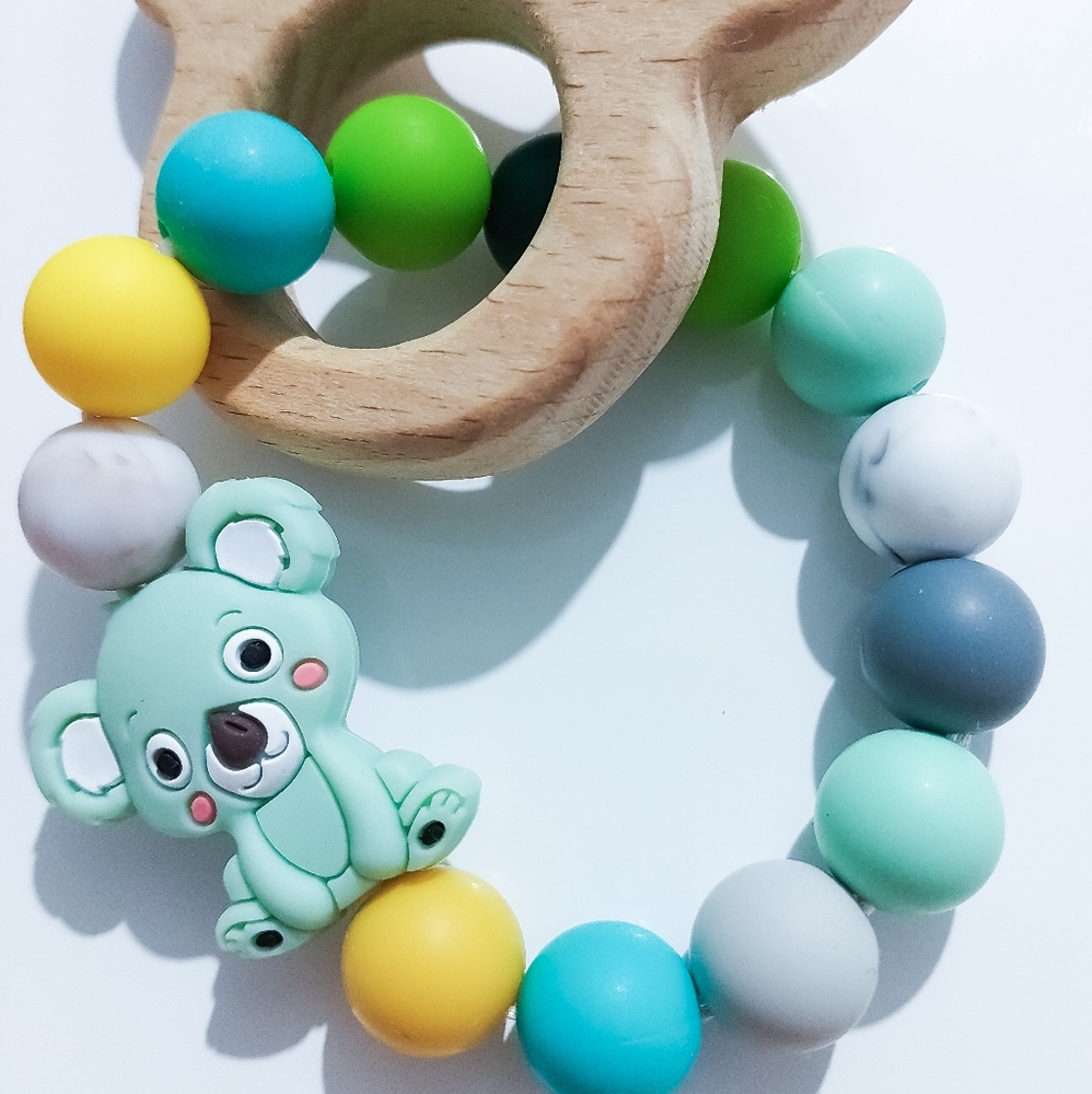 Mouse ears teether bracelet/ rattle Koala